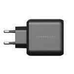 Powerology 3-Output 65W PD GaN Charger with Quick Charge USB-A (EU)