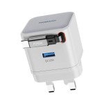 Powerology Dual Port | Retractable GaN Charger