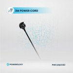 Powerology 2500W Power Strip with 6 AC Sockets & Built-in Retractable Cables, 5 USB Ports, USB-C & Lightning Outputs, Built-in Safeguards, Fire-Proof