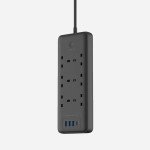 Powerology Smart Multiport Socket 6 AC / 3 USB & USB-C PD 30W / 3250W 13A