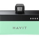 Havit PB7001 Power Bank 5000mAh Portable Charging Mini Capsule Power Bank Mobile Phone 18W Power Banks