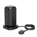 Powerology 12 Socket Multi-Port Tower HUB