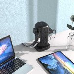 Powerology 12 Socket Multi-Port Tower HUB