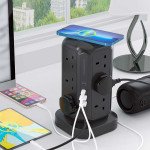 Powerology 12 Socket Multi-Port Tower HUB