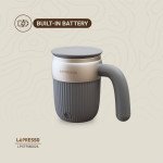 Lepresso Auto Magnetic Stirring Mug 450mL - Gray