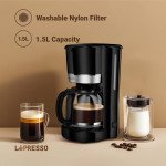 LePresso Breakfast Set Toaster, Kettle and Drip Coffee Maker – Black