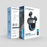 Powerology Quad Mic ENC TWS Earphone, Auto Connect, Long Battery Life 500 mAh, touch RGB lights, Smart Touch Control, Mono and Sterio, Fast-wireless..