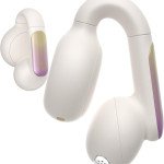 HAVIT OpenBuds Open-Ear FreeClip Headphones, Bluetooth V5.3, AI Noise Cancelling, Dual-Device Connections Earbuds with Microphone, 6.5H Long Battery L
