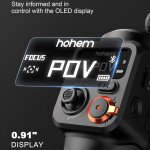 hohem iSteady M6 Kit Gimbal Stabilizer for Smartphone, 3-Axis Phone Gimbal with AI Tracking, Magnetic Fill Light, 18H Long Lasting Battery Stabilizer