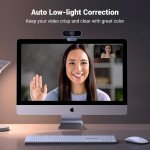 UGREEN 1080P Webcam with Microphone, Full HD USB Web Camera, Adjustable FOV, Noise-Canceling, Plug and Play, Auto Light Correction, Video Webcam for..