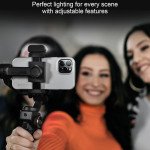 hohem iSteady M6 Kit Gimbal Stabilizer for Smartphone, 3-Axis Phone Gimbal with AI Tracking, Magnetic Fill Light, 18H Long Lasting Battery Stabilizer