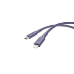 Powerology Braided USB-C To Lightning Data & Fast Charge Cable-Purple