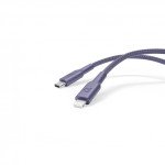 Powerology Braided USB-C To Lightning Data & Fast Charge Cable-Purple