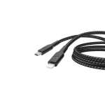 Powerology Braided USB-C To Lightning Data & Fast Charge Cable-Black
