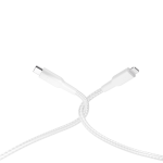 Powerology Braided USB-C To Lightning Data & Fast Charge Cable-white
