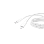 Powerology Braided USB-C To Lightning Data & Fast Charge Cable-white