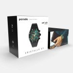 Porodo Cristallo AP Amoled Display Smart Watch - Black - 49mm Display