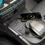 Porodo Dual Port Car Charger with Integrated C+L Cables, Adaptable, Simultaneous Charging, Universal Compatibility, 1.5m Cable Length - Black
