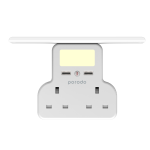 Porodo Multi-Function Socket & Night Light Intelligent Light Sensor - Tablet & Phone Tray