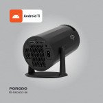 Porodo Gaming 4K Projector with Auto Keystone and Gamepad Controller, Android 11.0 Operating System, Wi-Fi 2.4/5 GHz and BT 5.0 Connectivity, English