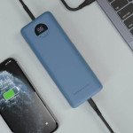 Powerology 20000mAh Compact Power Bank-Blue