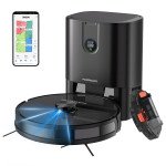 Powerology Smart Station Robot Vacuum & Mop - Black
