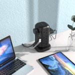 Powerology 12 Socket Multi-Port Tower HUB