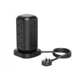 Powerology 12 Socket Multi-Port Tower HUB