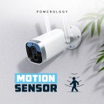 Powerology Wireless Outdoor Camera With Solar Panel