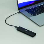 Powerology 512GB Dual Protocol Portable SSD Drive Extremely Fast Transmission Rate