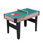 Porodo Lifestyle Multi-Game Table with Foosball Table, Billiard Table, Hockey Table & Table Tennis, Easy Transition, Quick Set-up, Full Package Access
