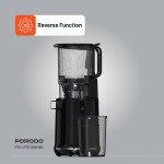Porodo Lifestyle Cold Press Slow Juicer, 1.8L Hopper Capacity, Efficient Juice Extraction, Quiet 72dB Noise Level, Effortless Maintenance, 5.3" Wide F