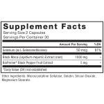 Force Factor Black Maca Root Vitality Supplement, Natural Maca Negra Extract, Fundamentals Series, 1000mg, 60 Capsules