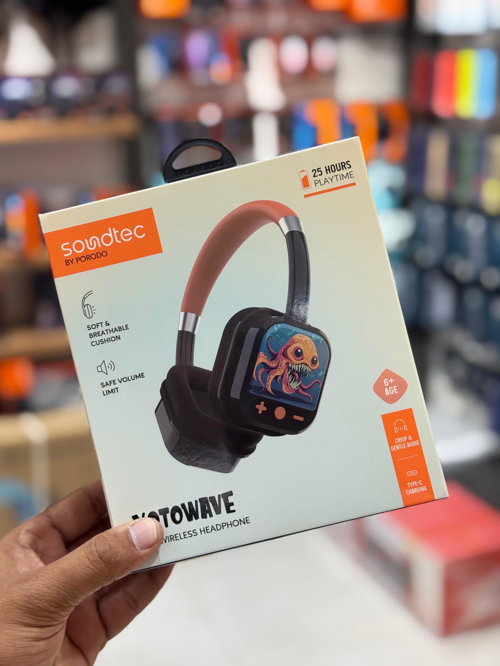Porodo Soundtec Yotowave Kids Wireless Headphone