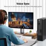 UGREEN External USB Sound Card Jack USB Adapter for Computer, PS5, PS4, USB Audio Stereo Adapter External Sound Card (Black)