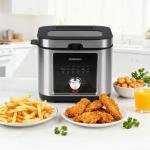 Porodo Lifestyle Stainless Steel 2.5l Deep Fryer Adjustable Temperature | Non-Stick Tray