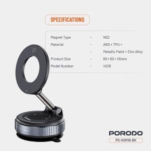 Porodo Vacuseal Rotate-Lock Magsafe Mount